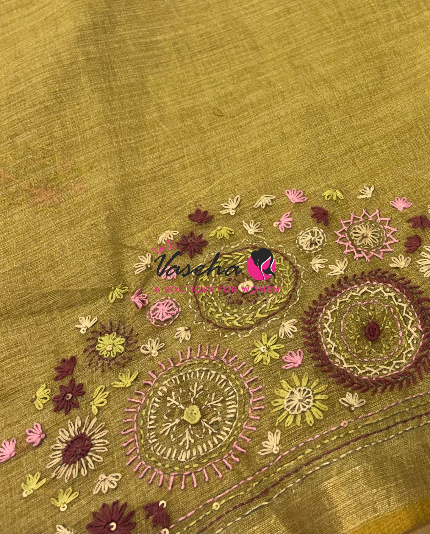 French Knot - Tissue Saree  - VVLFN019