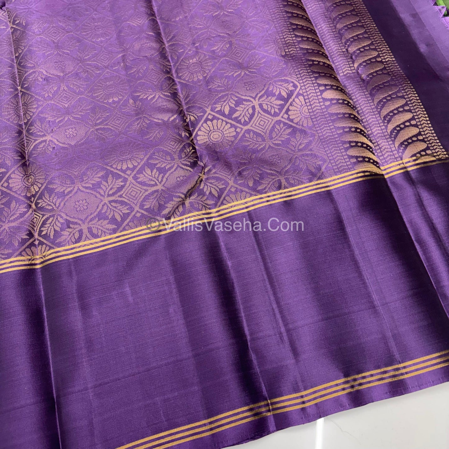 Half Mix - Pure Soft Silk Saree - Long Retta Petta Border with Butta - VVPSS050