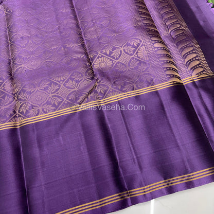 Half Mix - Pure Soft Silk Saree - Long Retta Petta Border with Butta - VVPSS050