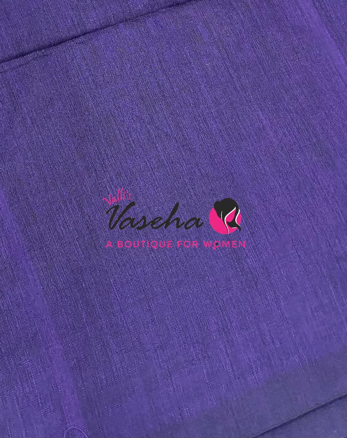 Handloom Cotton Sarees  - Purple Shade - VVKC001
