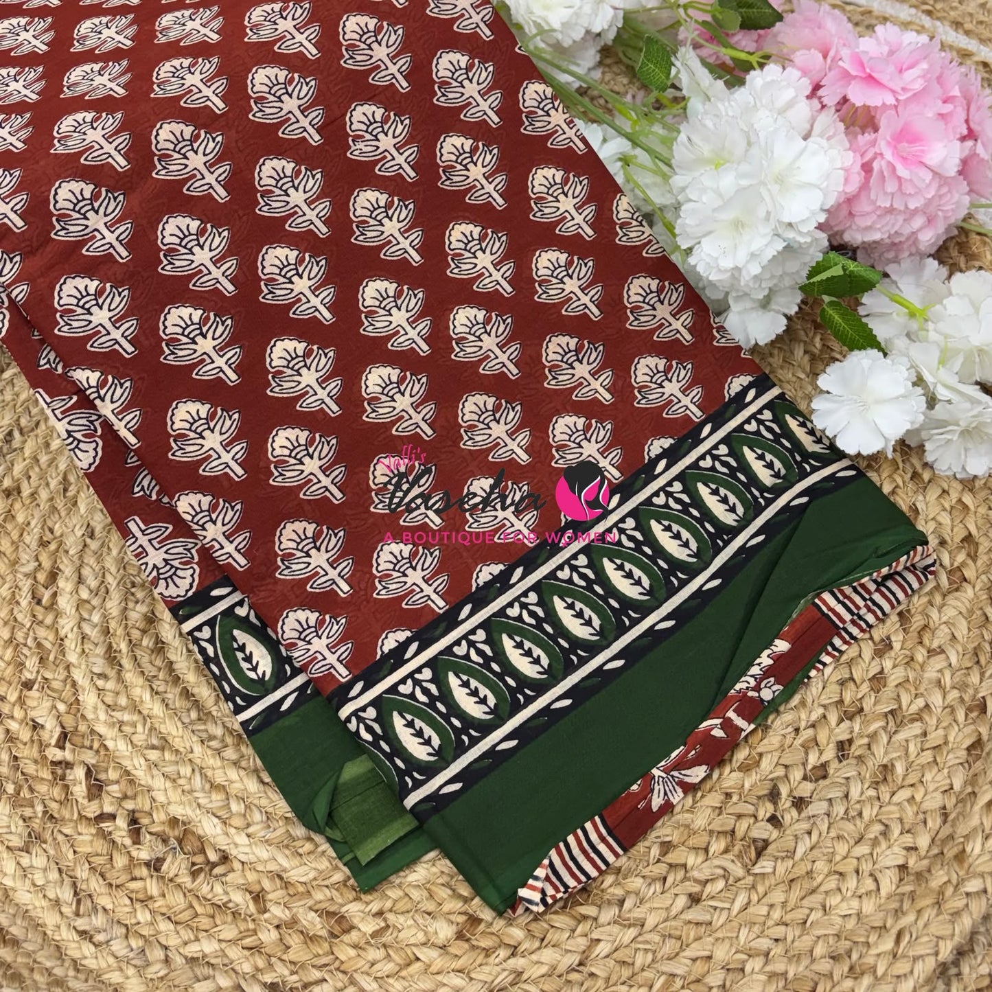 Pure Soft Mul Mul Cotton Sarees - Hand Block Prints - VVMMC011