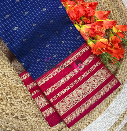 Semi Bridal Kanchi Silk  - Korvai - Premium- VVSKS008