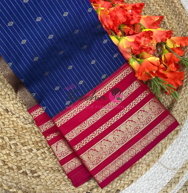 Semi Bridal Kanchi Silk  - Korvai - Premium- VVSKS008