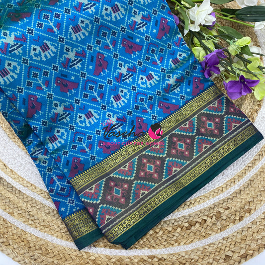 Semi Patola | Printed Silk Saree - Combo - VVSPS002