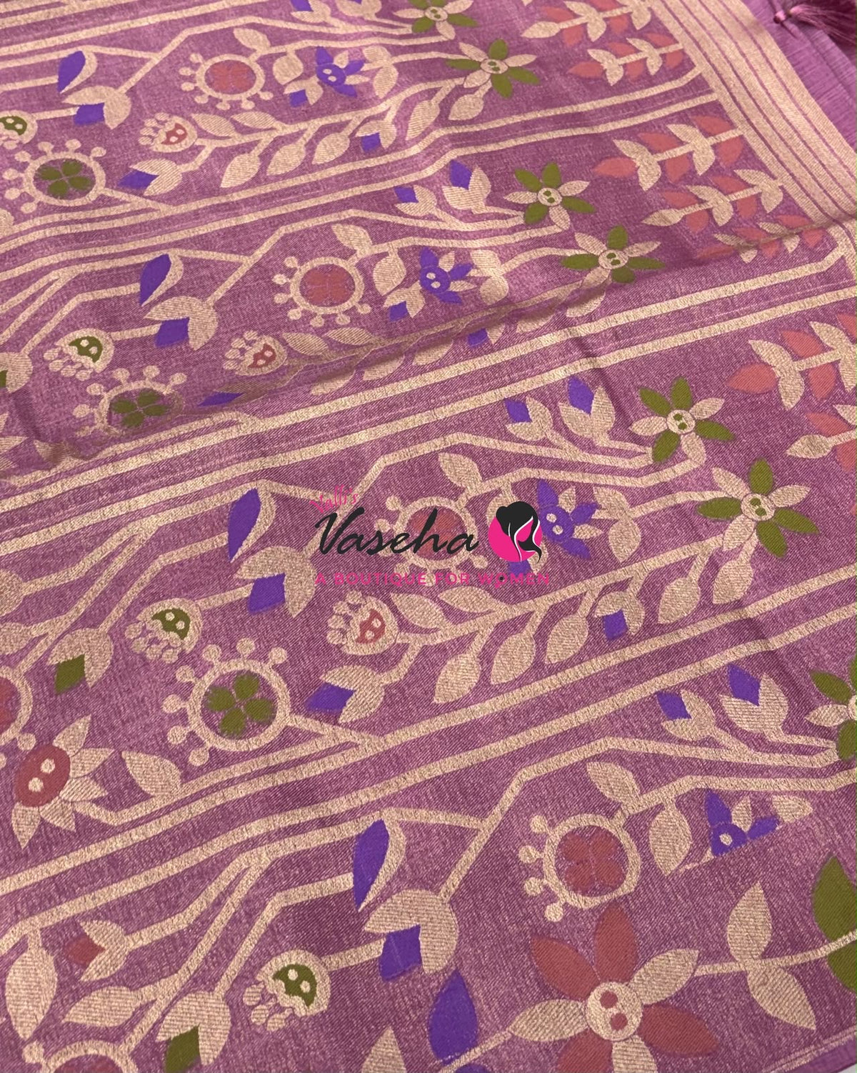 Banarasi - Heritage Meenakari Silk -   Light Onion Pink Shade - VVBHS016