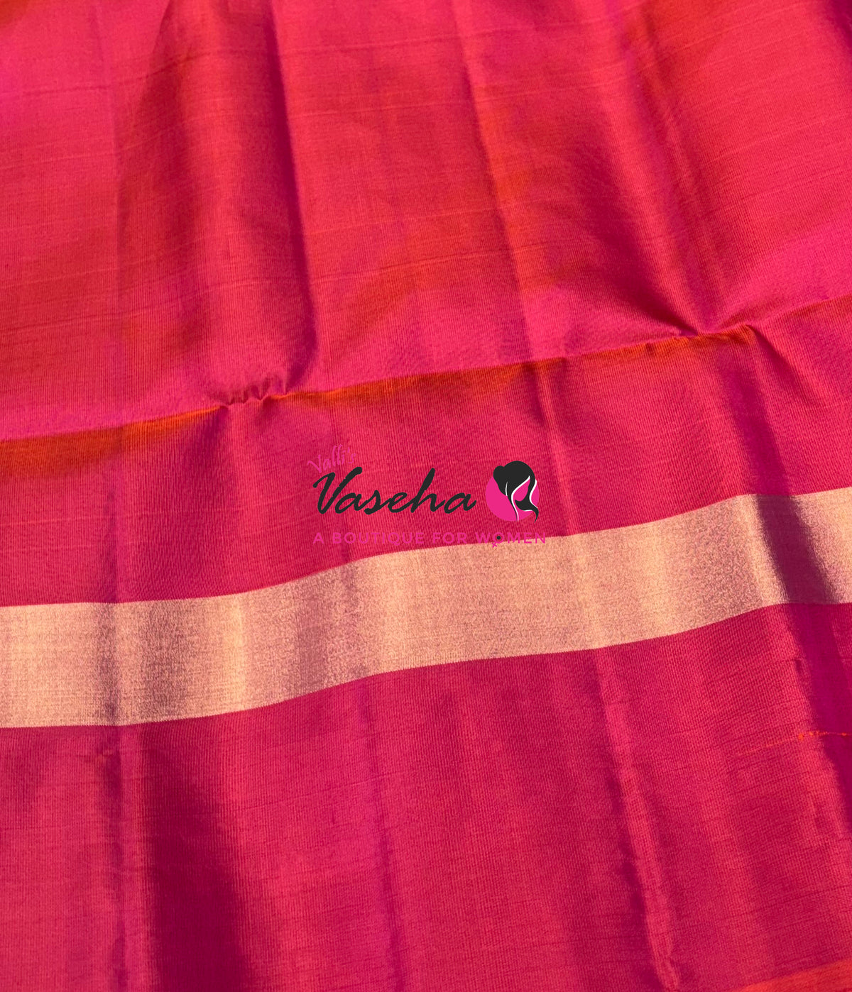 Pure Soft Silk Saree - Blue & Peachish Pink - VVPSS121