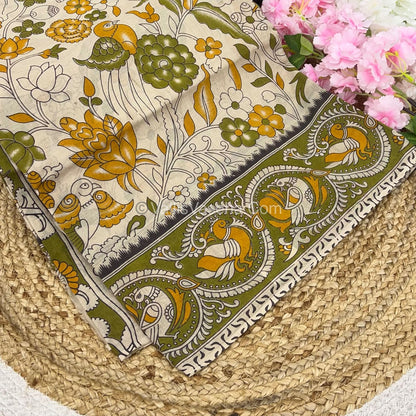 Pure Kalamkari Cotton Saree - VVPKC002