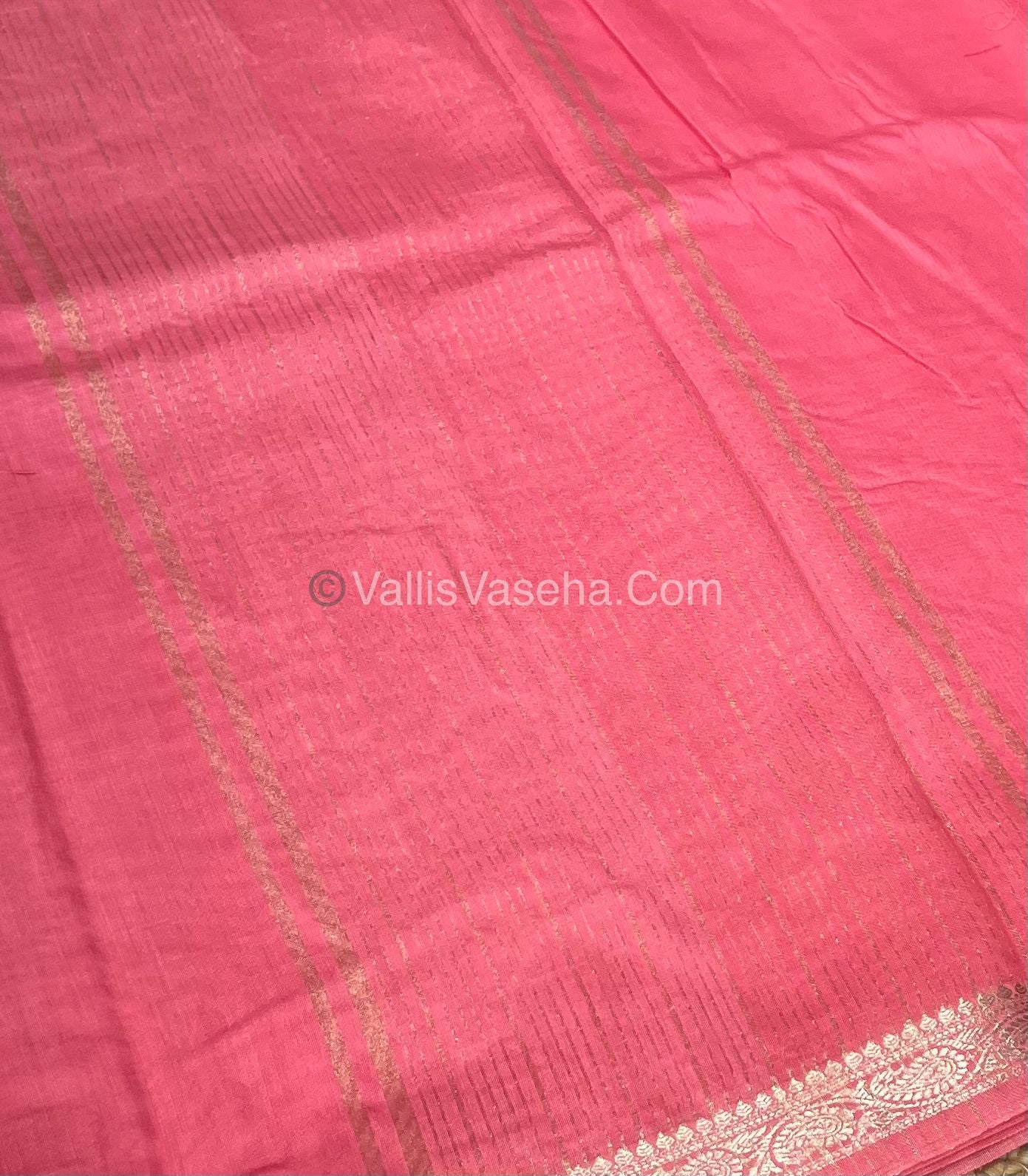 Semi Crepe Silk - Peach Shade - VVSCS005