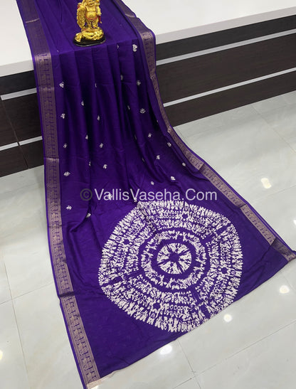 Casual Wear - Fancy Mixed Silk - Violetish Purple Shade - VVFMS002
