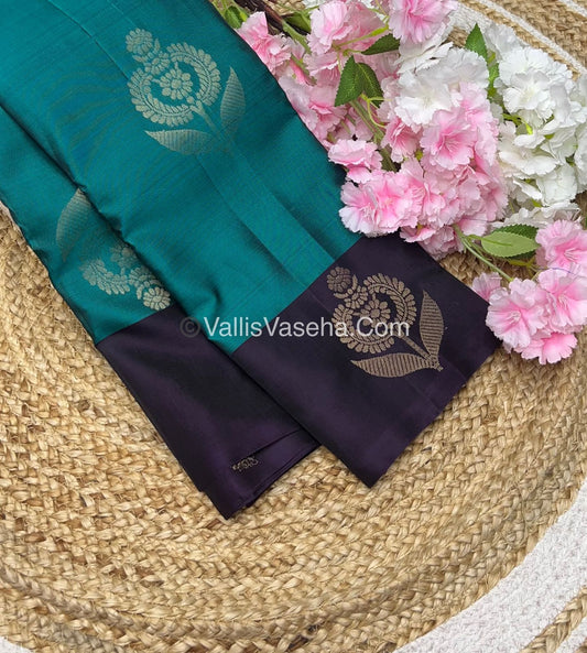 Half Mix - Pure Soft Silk Saree - VVPSS040