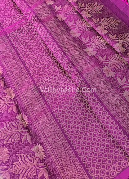 Half Mix - Pure Soft Silk Saree - VVPSS030