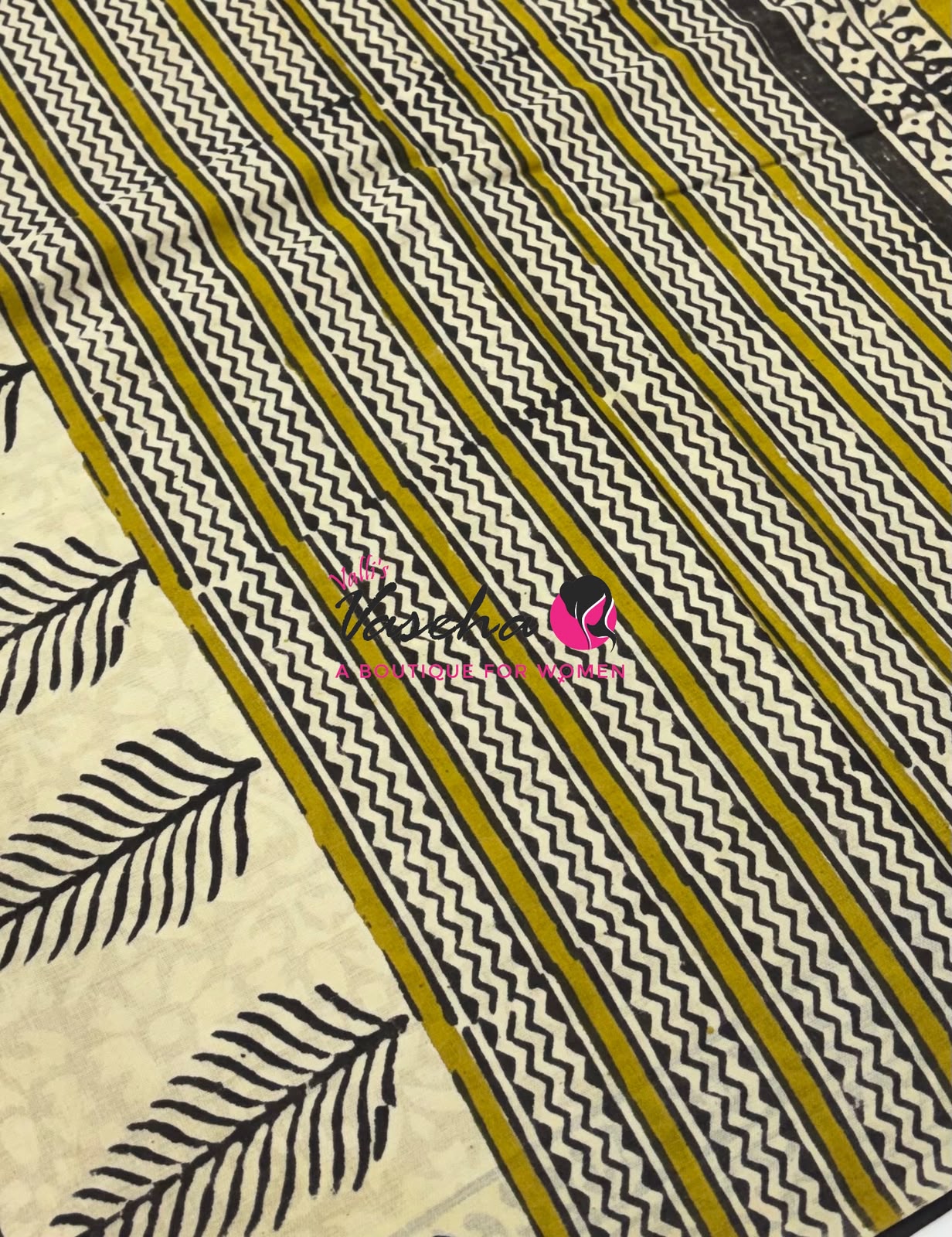 Pure Soft Mul Mul Cotton Sarees - Hand Block Prints - VVMMC009