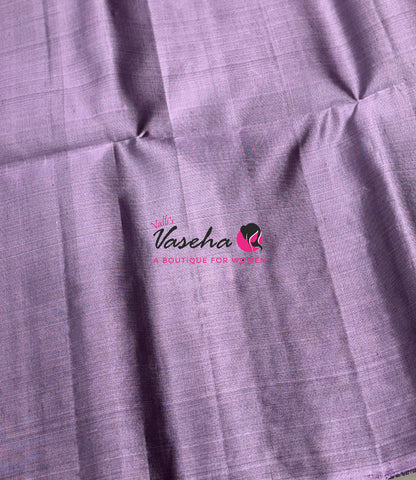 Pure Soft Silk Saree - Lavender Shade - VVPSS119