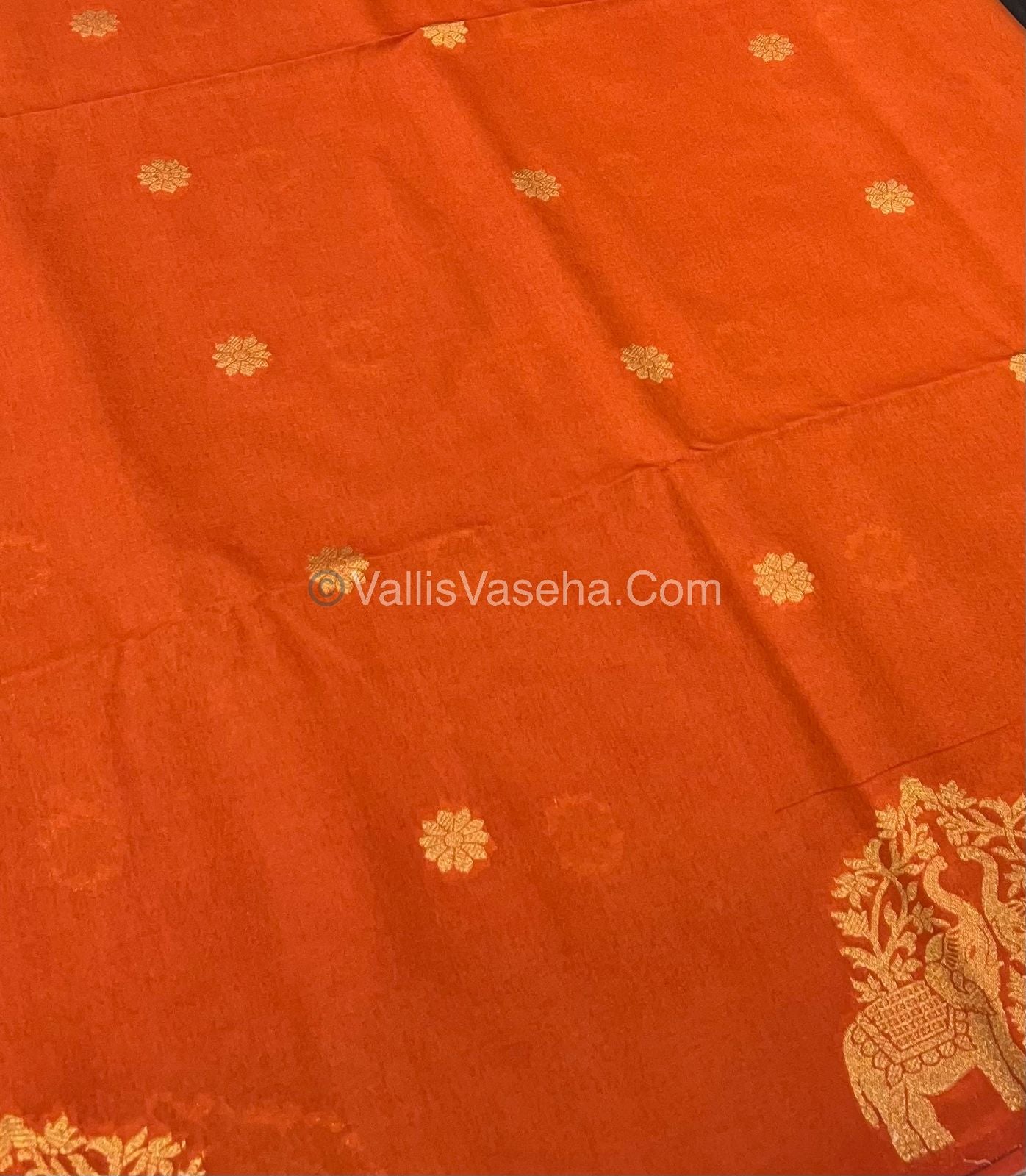 Mulberry Semi Silk - Rust Orange Shade - VVMSS003