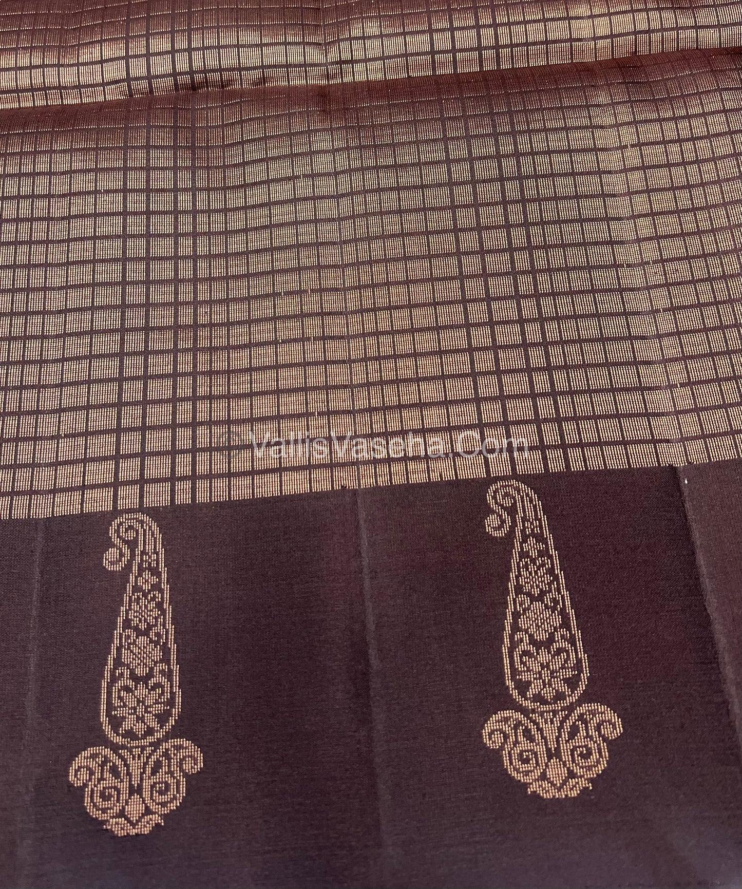 Pure Soft Silk Saree - Brown Shade - VVPSS063