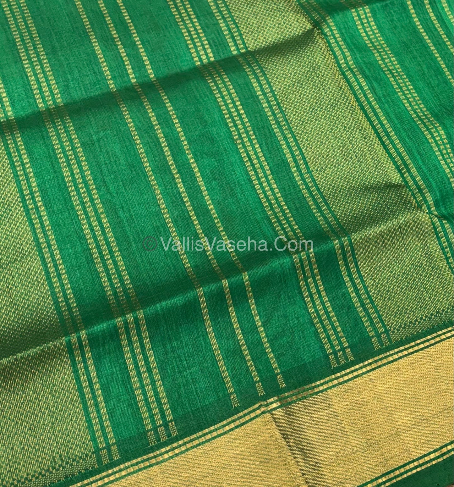 Pure Silk Cotton Sarees - Pink & Green Shade - VVPSC008