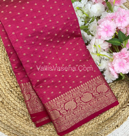 Semi Tussar Silk  - Pink Shade  - VVSTS015