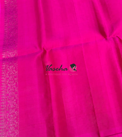 Pure Soft Silk Saree - Border Less  - Pink Shade - VVPSS131
