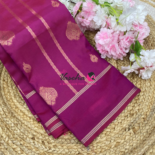 Semi Soft Silk  - Purple  - VVSSS043