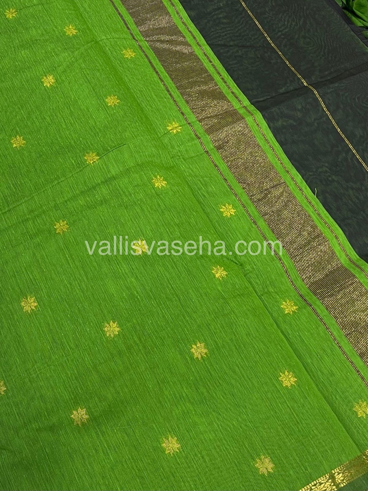 Semi Maheshwari Silk Cotton Saree - VVMSC006