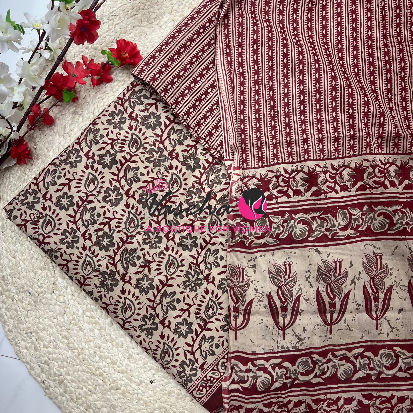 Pure Mul Mul Cotton | Unstitched Material | VVUSM079