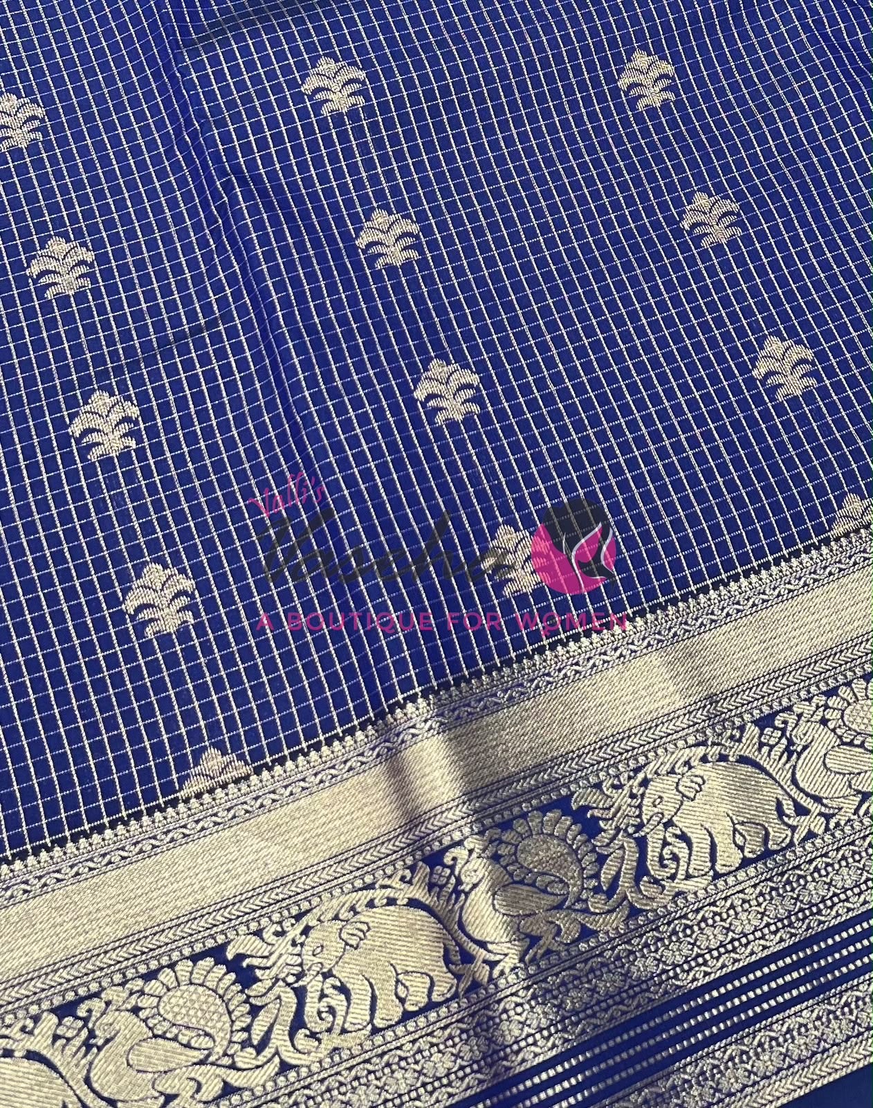Semi Kanchi Silk - Vairavoosi Butta - VVSKS004
