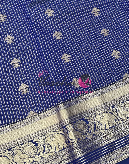 Semi Kanchi Silk - Vairavoosi Butta - VVSKS004