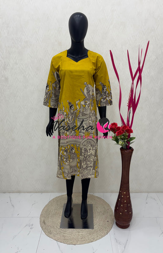 Ready Made - Kalamkari Kurti -VVRKK001