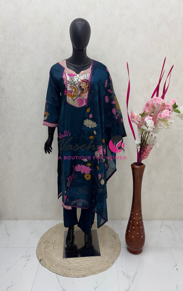 Readymade 3pc Set - Cotton - VVRMS014