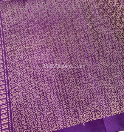 Pure Soft Silk Saree - Green With Purple Shade - VVPSS063