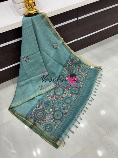 French Knot - Tissue Saree  - VVLFN019