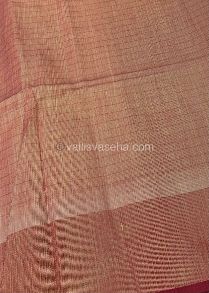 Semi Raw Silk - Lakshadeepam Design Weaving - VVRS004