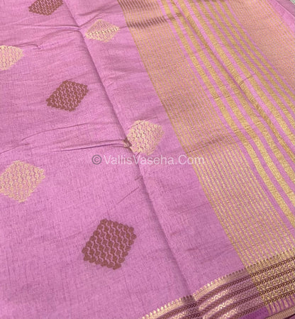 Semi Tussar Silk Saree -  Baby Pink Shade - VVSTS016