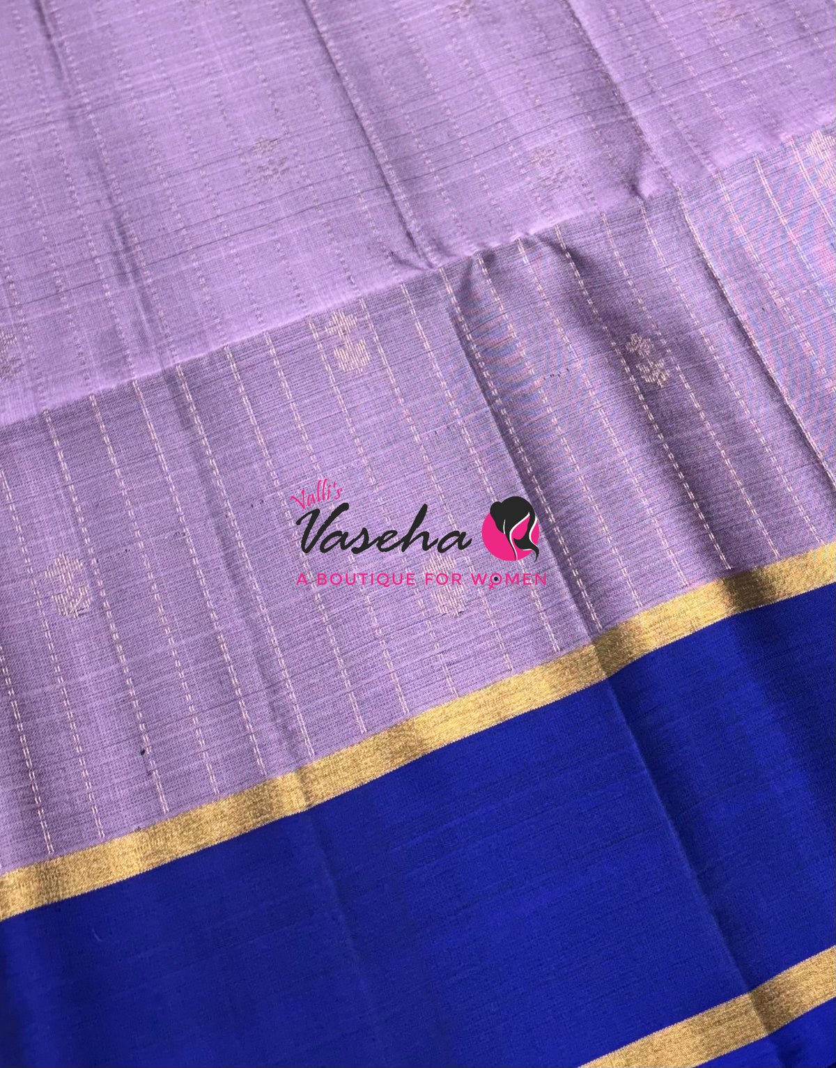 Pure Soft Silk Saree  - Light Lavender & Blue Combo - VVPSS138