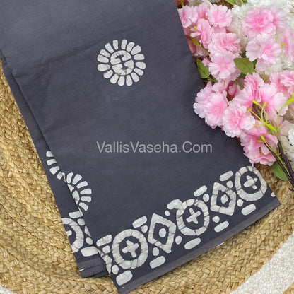 Pure Soft Mul Mul Cotton Sarees - Hand Block Prints - VVMMC003