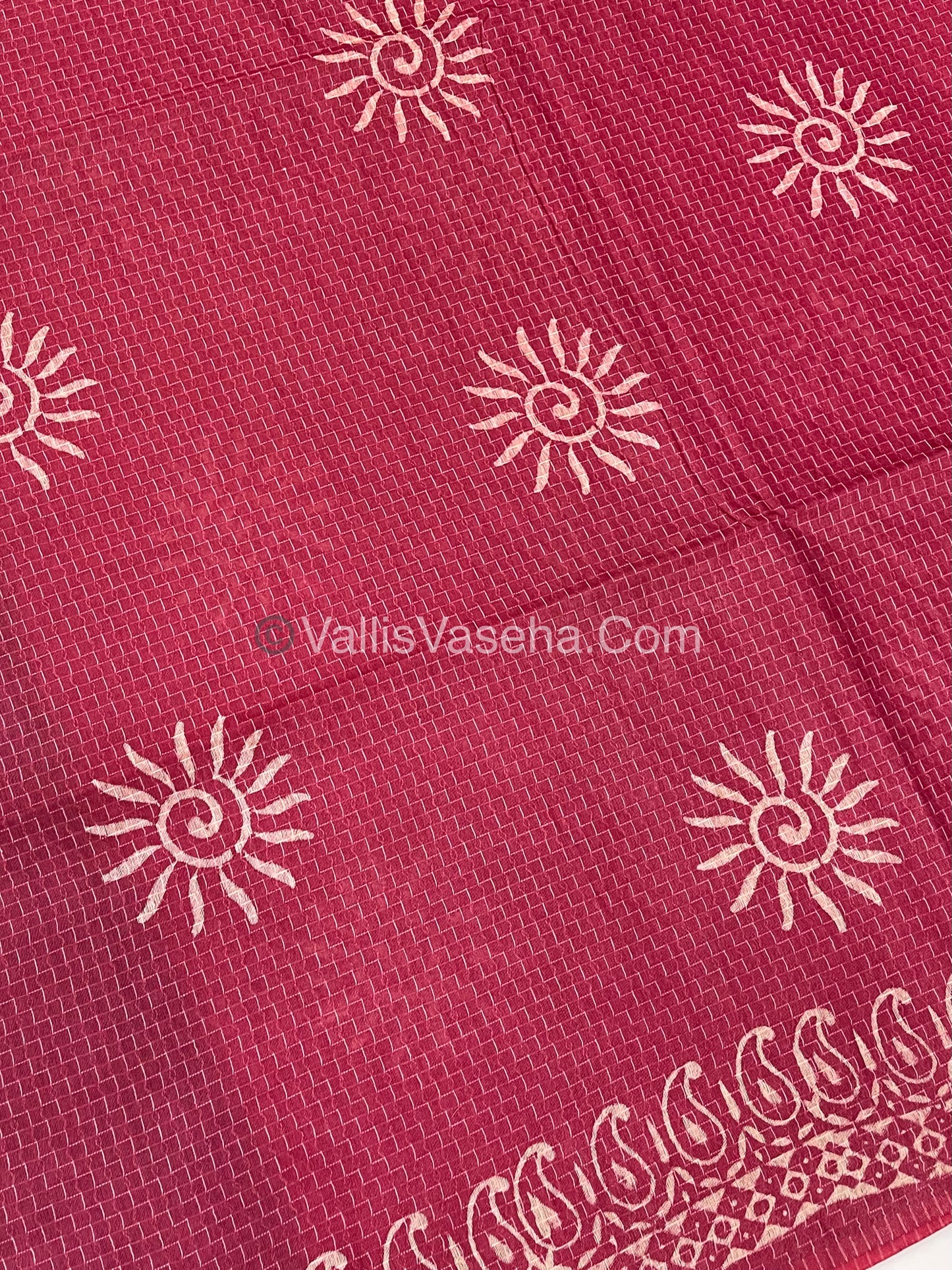 Bhagalpuri Silk | Pink with Blue Shade |VVBS009
