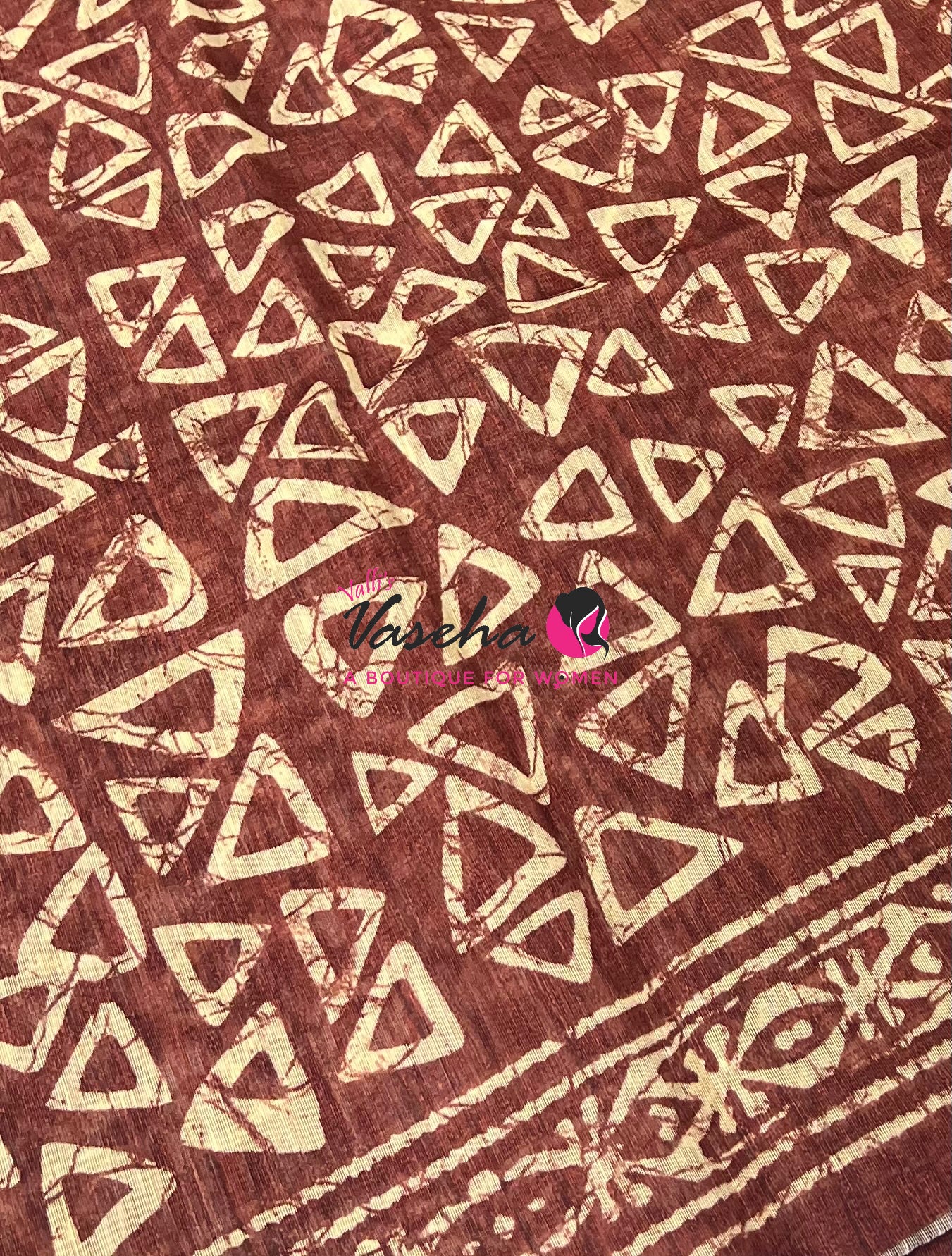 Art Tussar / Art Silk - Maroon Shade - VVATS002