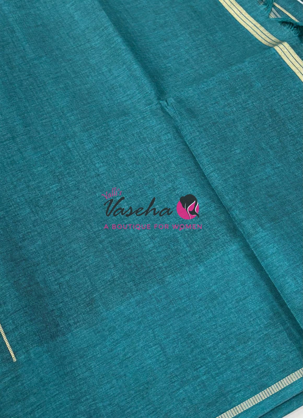 Semi Tussar Silk Saree | Ramar Blue Shade |VVSTS049
