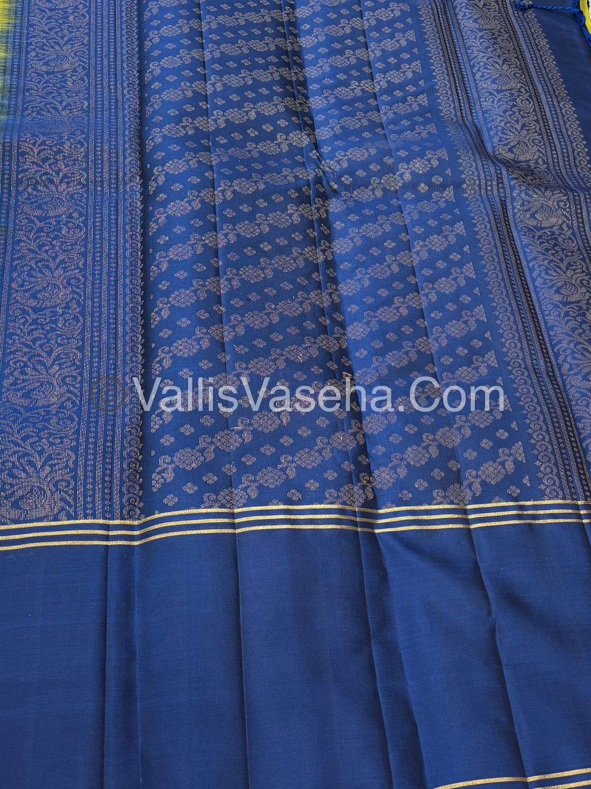 Half Mix - Pure Soft Silk Saree - Long Retta Petta Border with Butta - VVPSS075