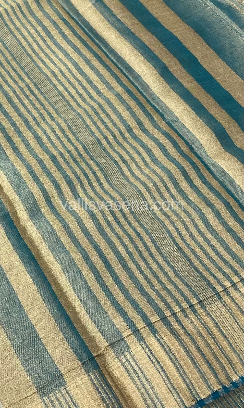 Semi Tussar Silk - Ramar Blue Shade - VVSTS001