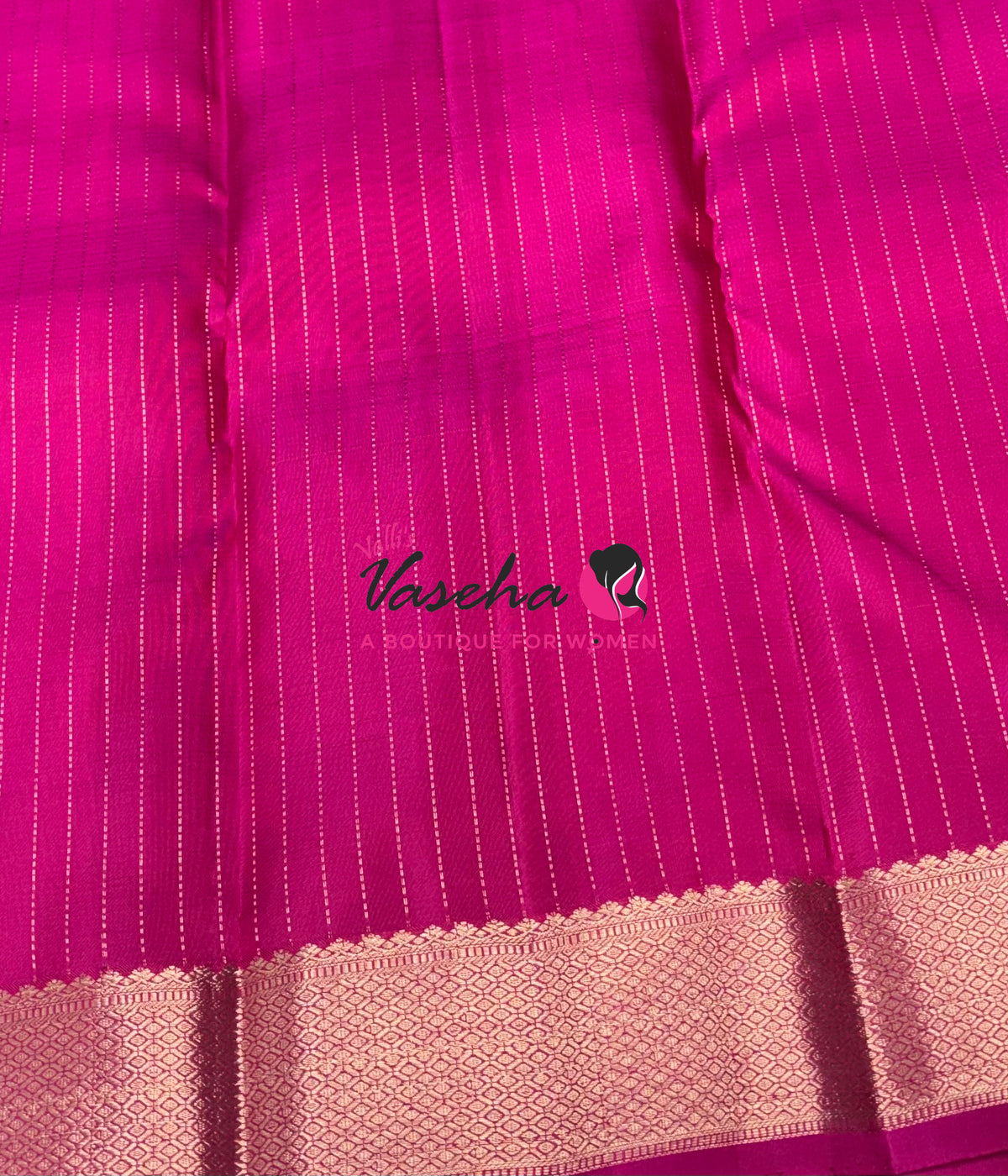 Pure Kanchipuram Silk Saree - Vairavoosi Design  - Pink Shade  - VVPS087