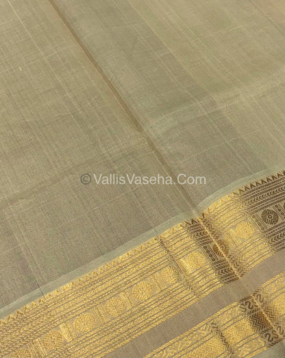 Pure Silk Cotton Saree | Maroon With Creamish Gold  Shade |Lakshadeepam Design VVPLD002