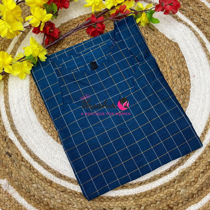 Ready Made - Semi Raw Silk - Kurti - VVSRK003