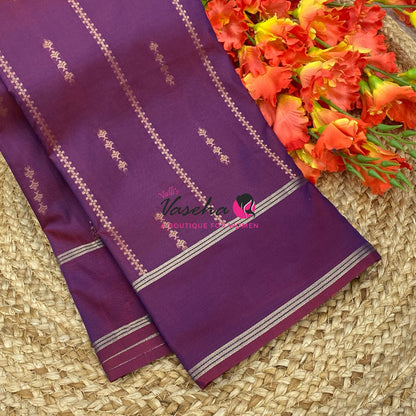 Semi Soft Silk  - Maroonish Wine Shade - VVSSS040