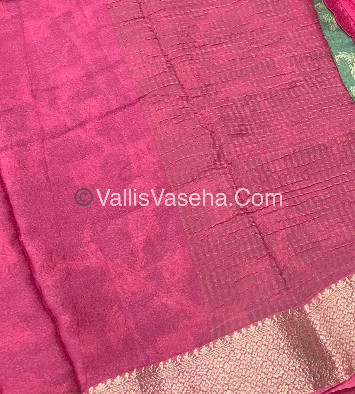 Semi Viscose / Semi Mysore Crepe Silk Variety - Embossed Design - VVSMC002