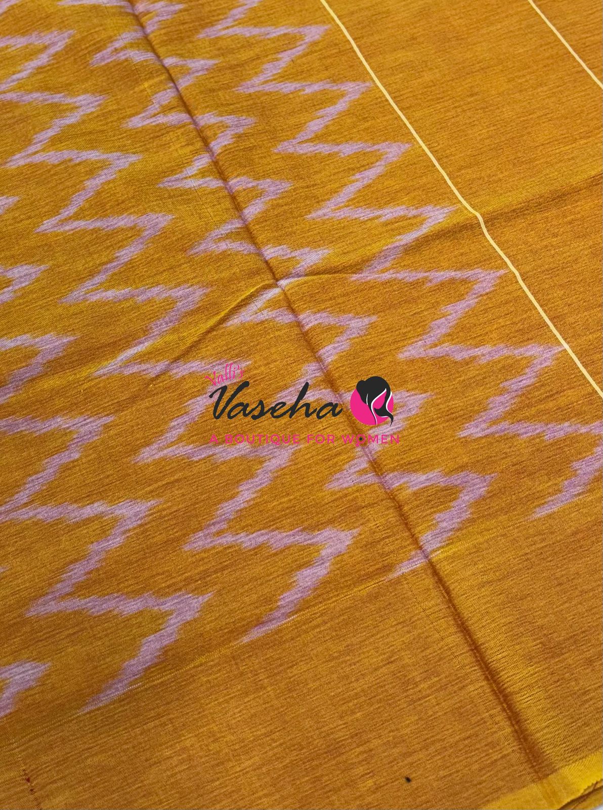 Ikkat Mercerised Cotton Saree - Single Ikkat - VVIKS001