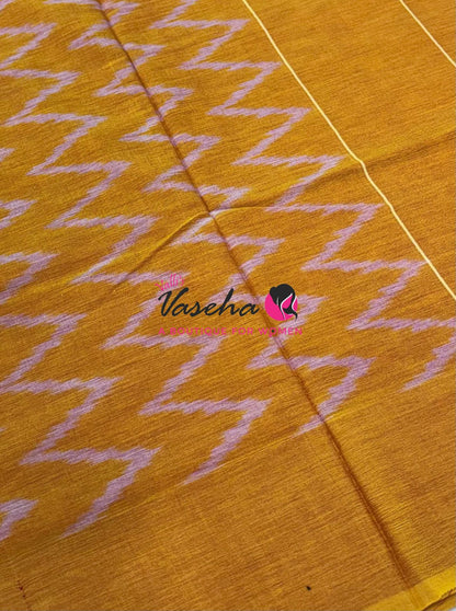 Ikkat Mercerised Cotton Saree - Single Ikkat - VVIKS001