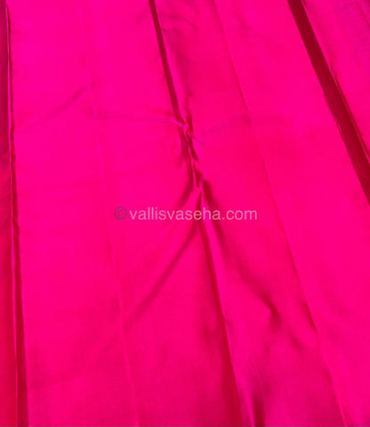 Pure Kanchipuram Silk Saree - Lavender (Light Purple) with Pink - VVPS005