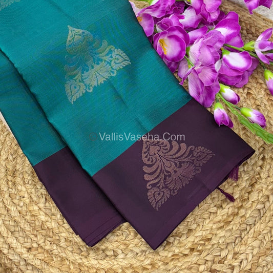 Half Mix - Pure Soft Silk Saree - VVPSS044