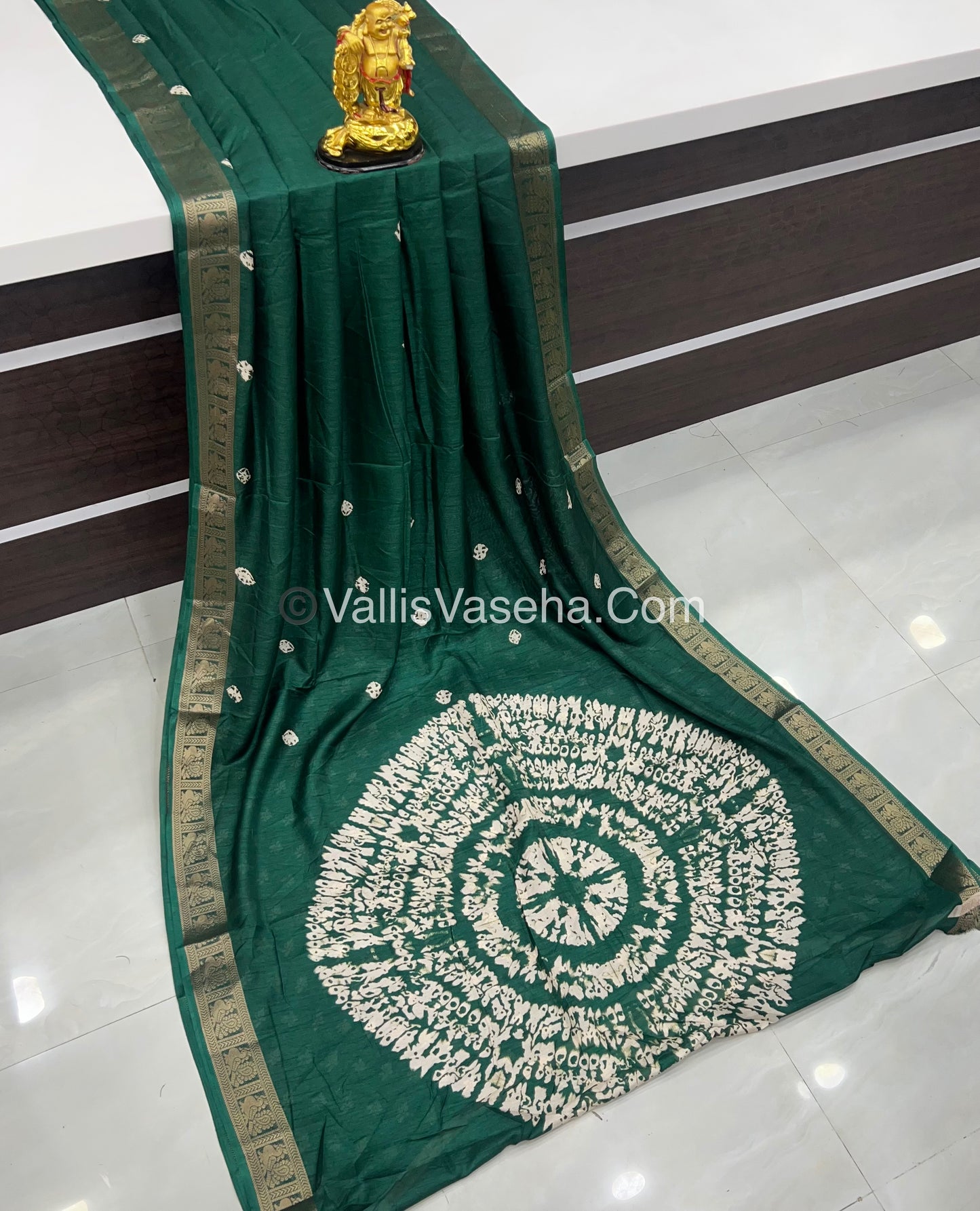 Casual Wear - Fancy Mixed Silk - Dark Green Shade - VVFMS002